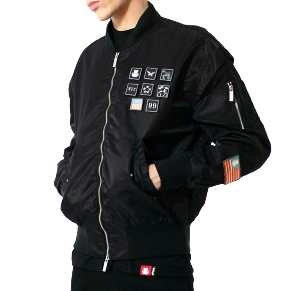 MILITEDDY MA-1 BLACK FLIGHT BOMBER JACKET by ENTREELIFESTYLE - Picture 2 of 9